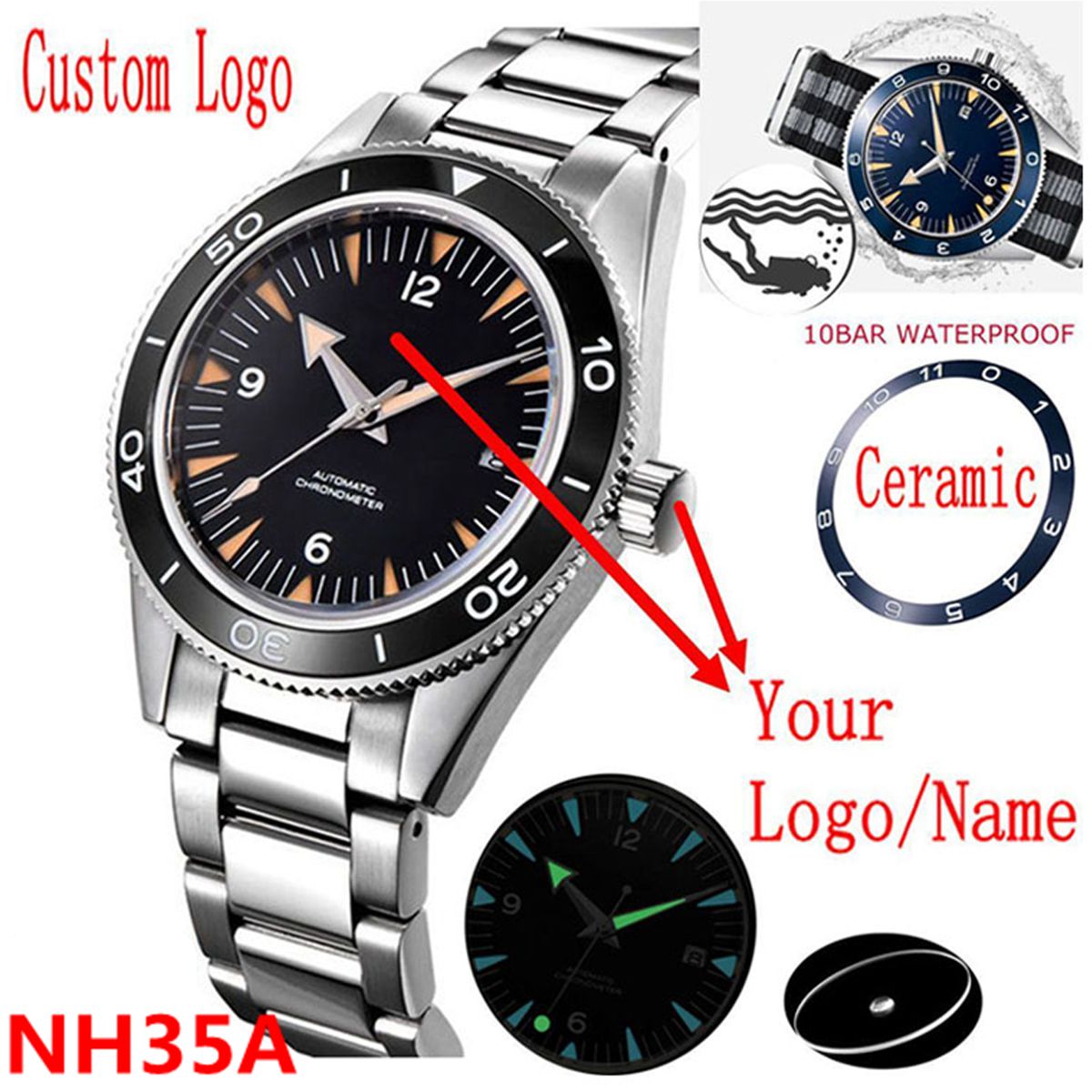 Luxury Watch Exchange - Часы с механизмом NH35 с индивидуальным