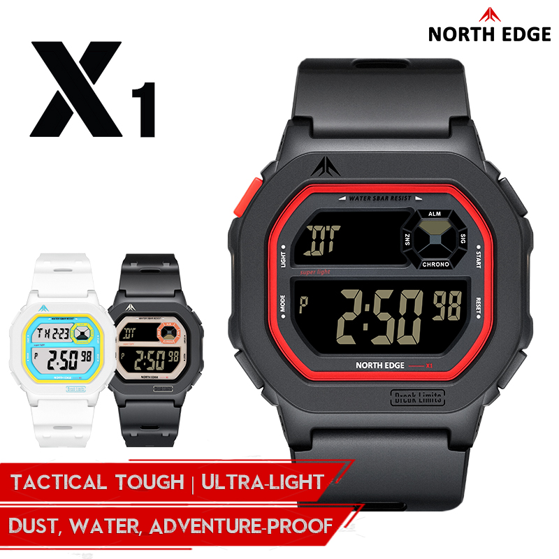 Diver Watch 300M - NORTH EDGE X1 цифровые часы с
