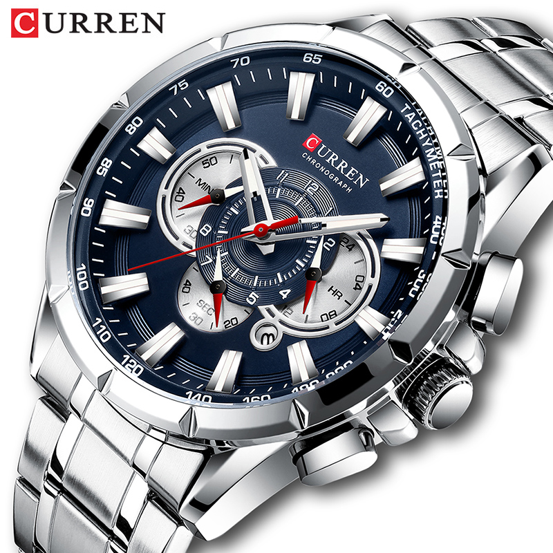 Luxury Watch Exchange - CURREN наручные часы мужские водонепроницаемые Хронограф