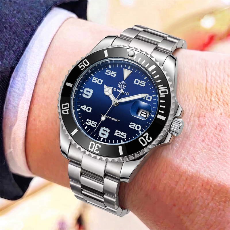 Luxury Watch Makes - Классические мужские кварцевые часы с однонаправленным