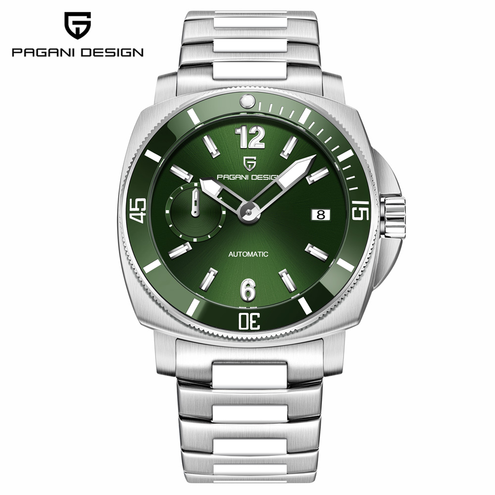 Luxury Watch Green Dial - Мужские часы PAGANI DESIGN, роскошные механические