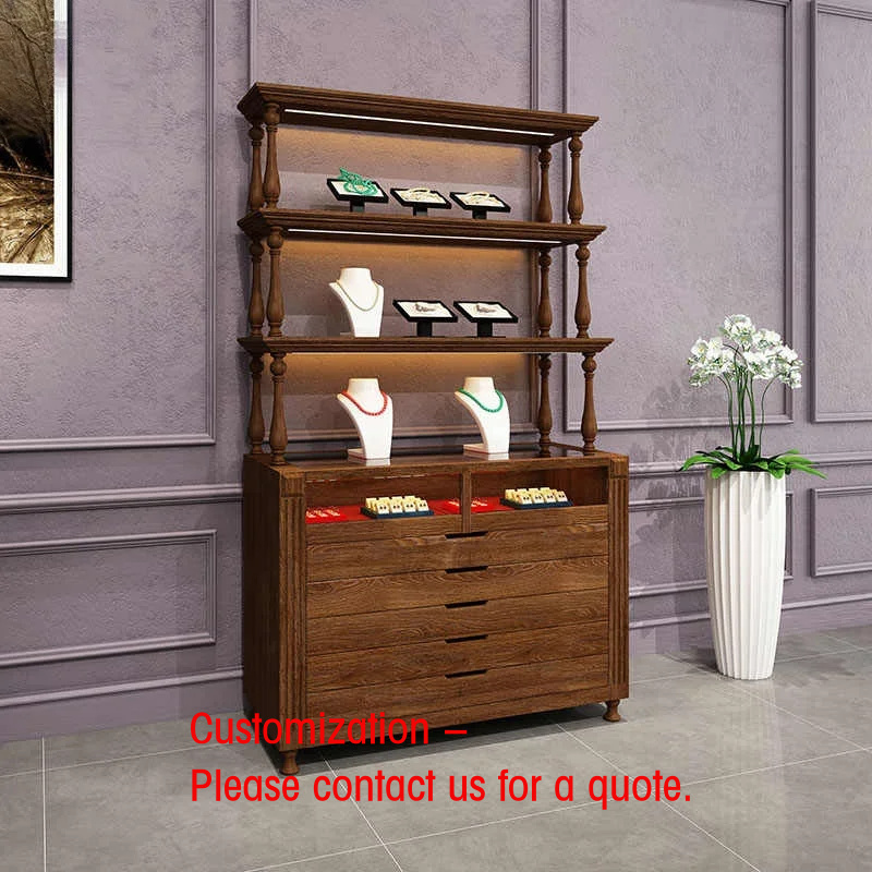 Luxury Watch Stand - Элитная напольная витрина из орехового дерева