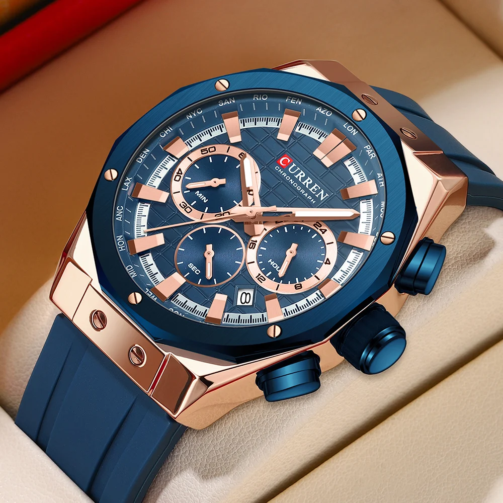 Luxury Watch Magazine - Мужские водонепроницаемые кварцевые часы с хронографом