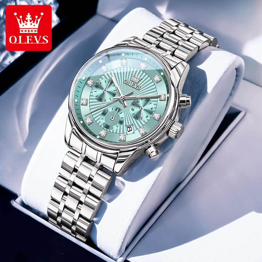 Luxury Watch Green Dial - OLEVS женские часы модные женские кварцевые