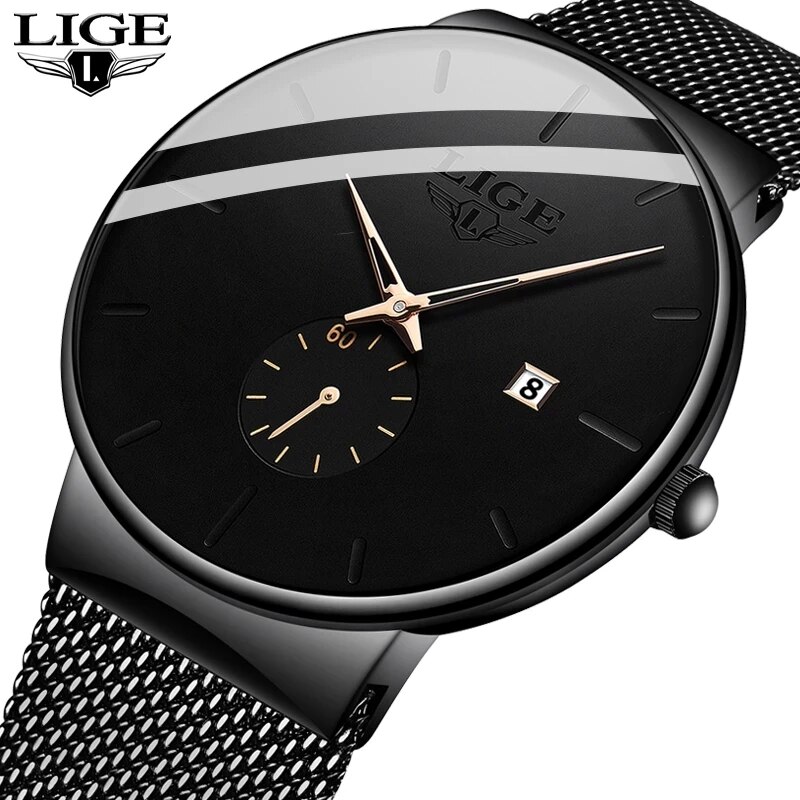 Luxury Watch Maker - LIGE модные мужские часы лучший бренд