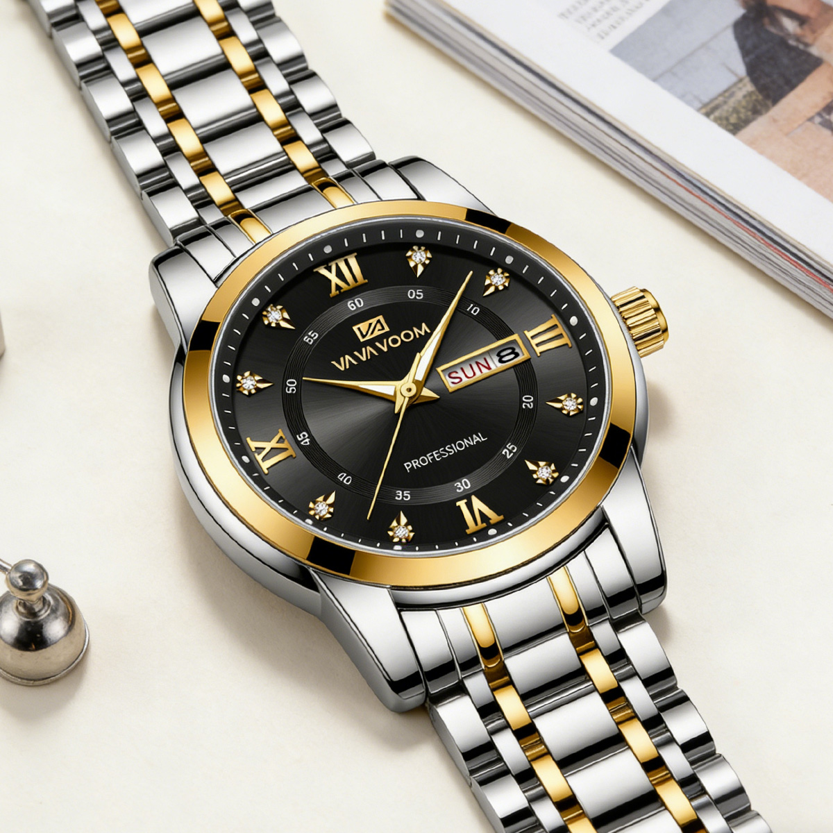 Роскошные золотые часы с крист – обзор и цена Luxury Watch Green Dial