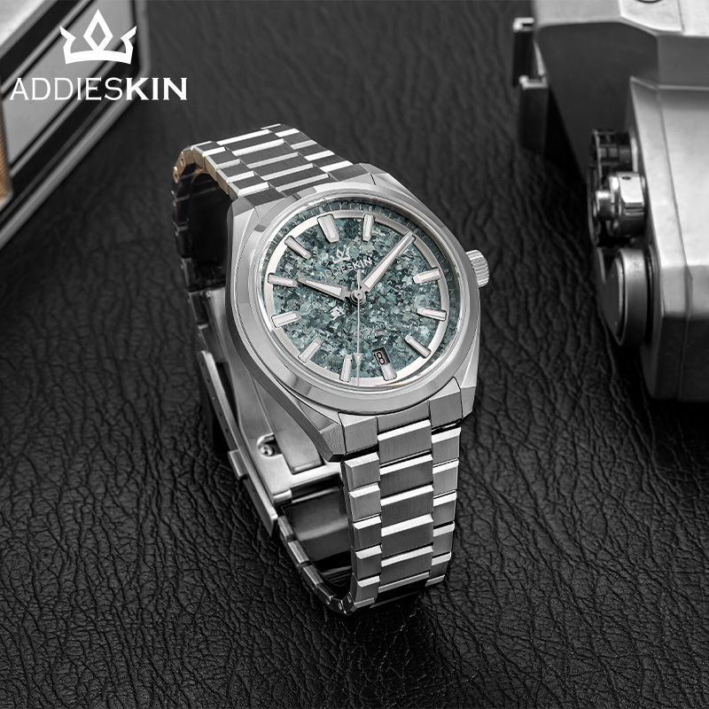 AddiesKin K006 Титановые часы  – обзор и цена Luxury Watch Green Dial