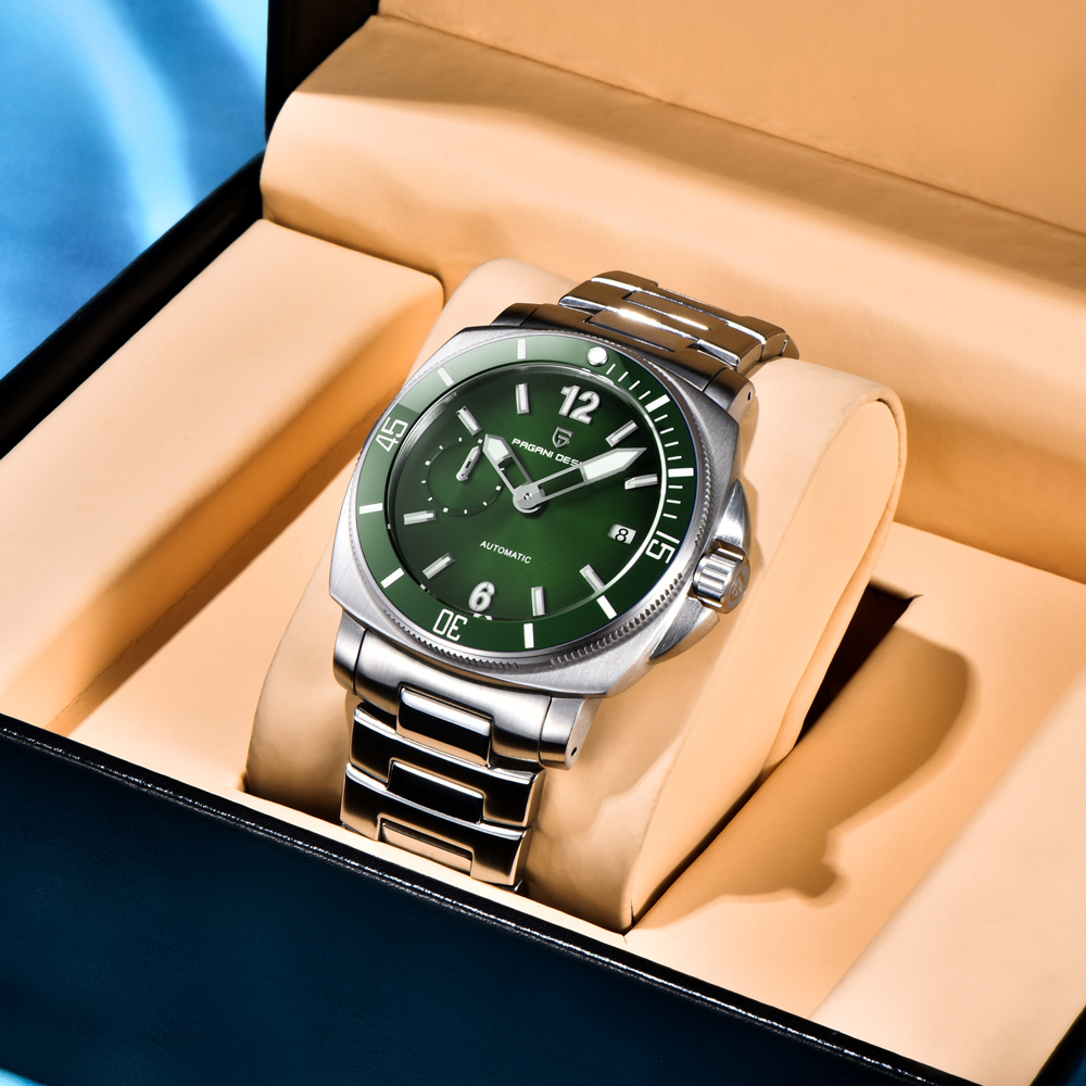 Мужские часы PAGANI DESIGN, ро – обзор и цена Luxury Watch Green Dial