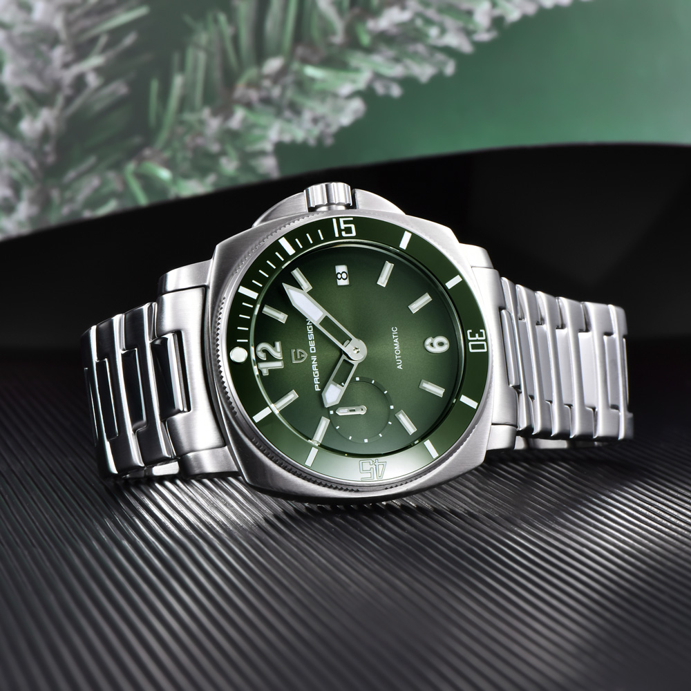 Мужские часы PAGANI DESIGN, ро – обзор и цена Luxury Watch Green Dial