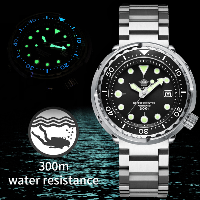 ADDIESDIVE Мужские механически – обзор и цена Diver Watch 300M
