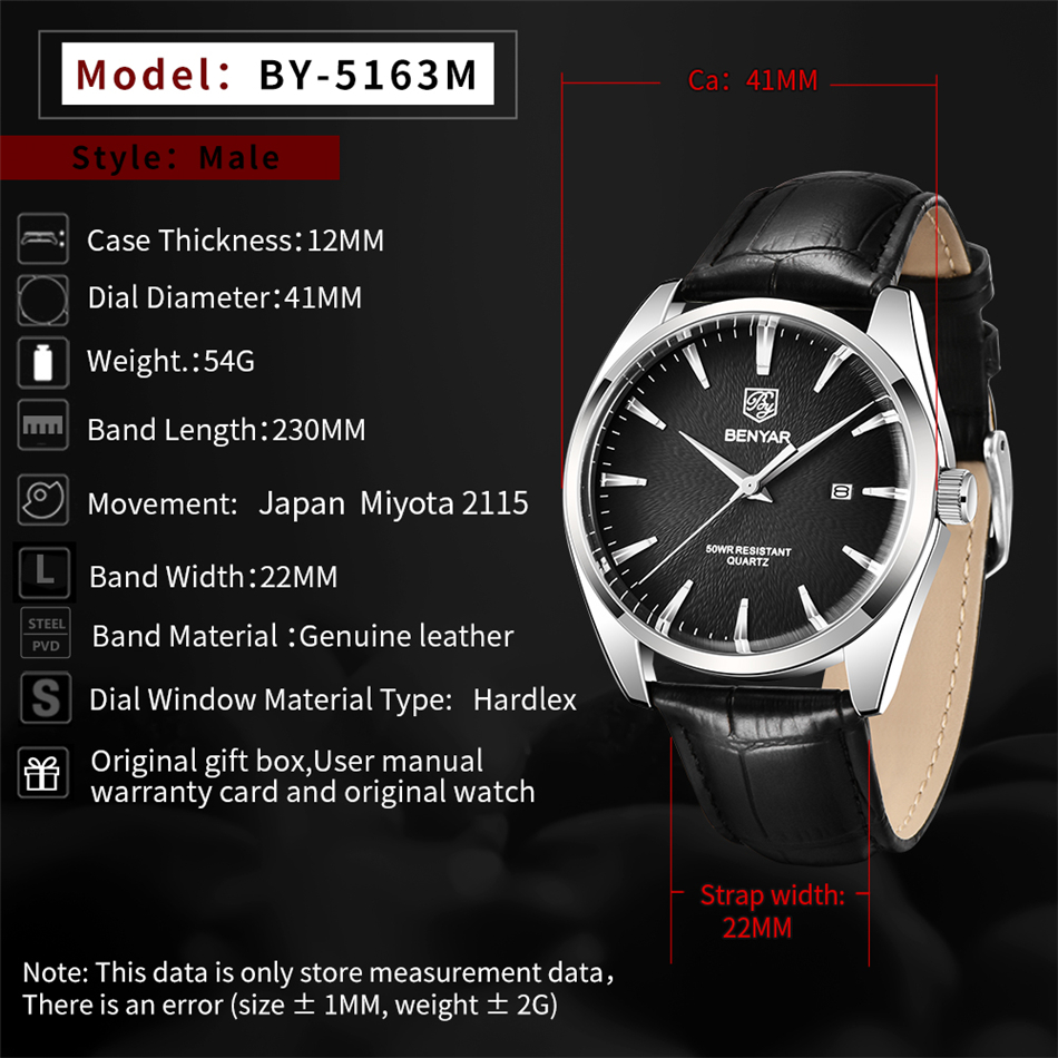 Benyar 5163, лучший бренд, рос – обзор и цена Luxury Watch Maker