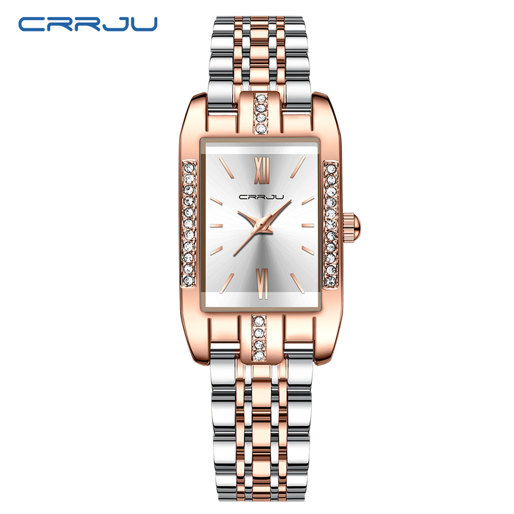 CRRJU Роскошные квадратные час – обзор и цена Ladies Luxury Watch