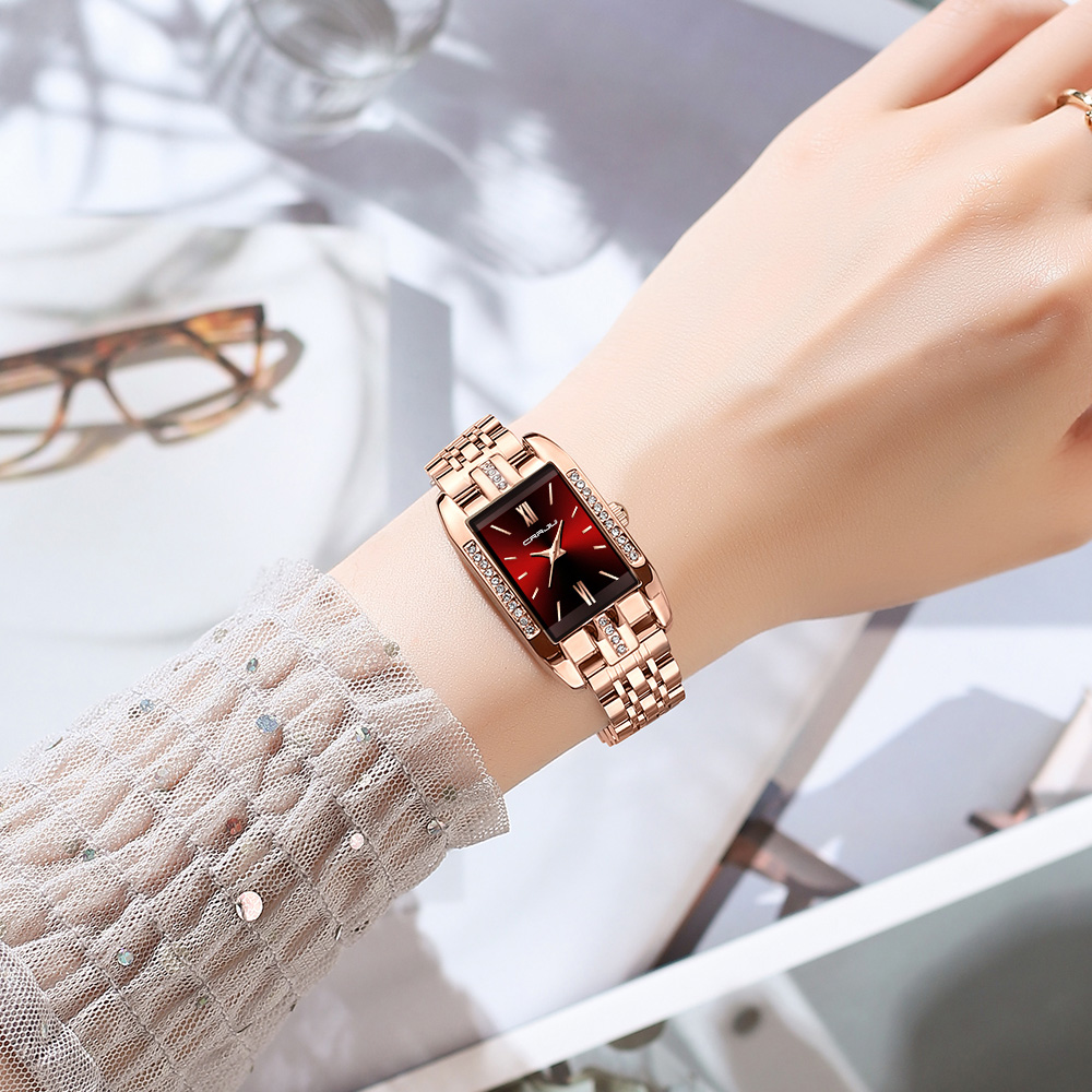 CRRJU Роскошные квадратные час – обзор и цена Ladies Luxury Watch