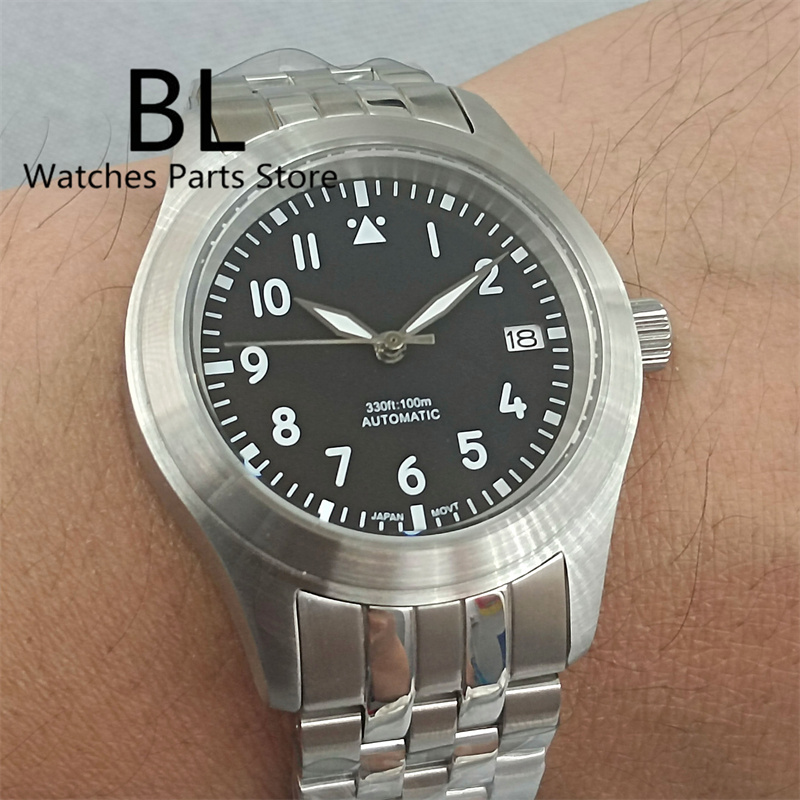 BLIGER 36 мм/39 мм пилотный ст – обзор и цена Luxury Watch Green Dial