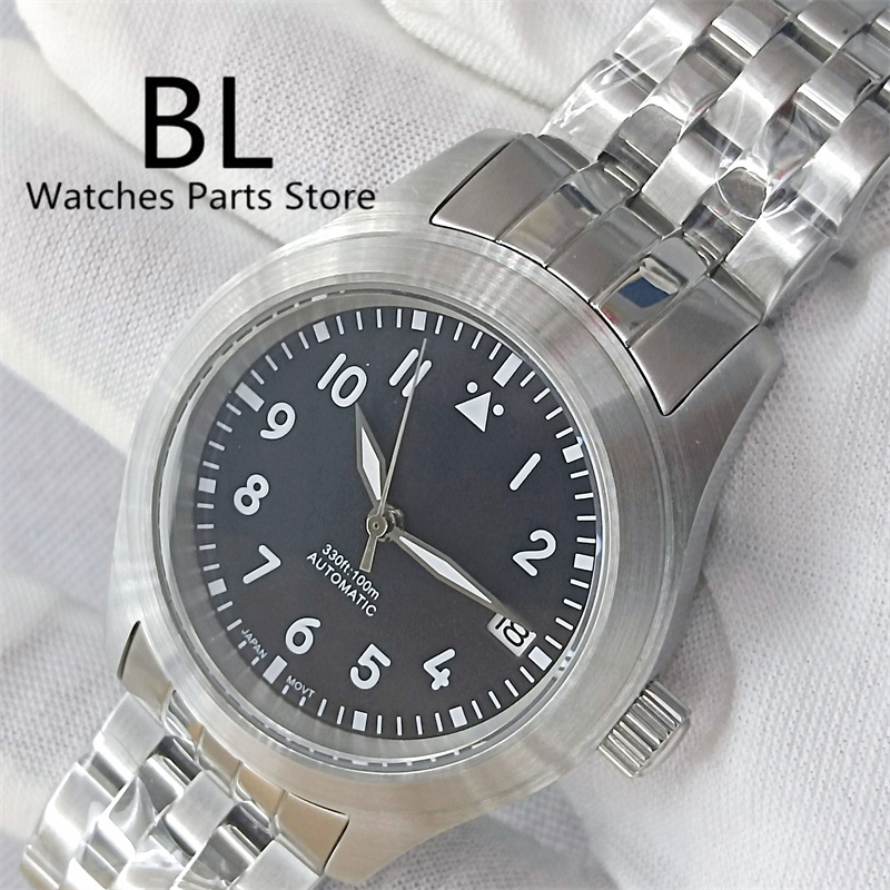 BLIGER 36 мм/39 мм пилотный ст – обзор и цена Luxury Watch Green Dial