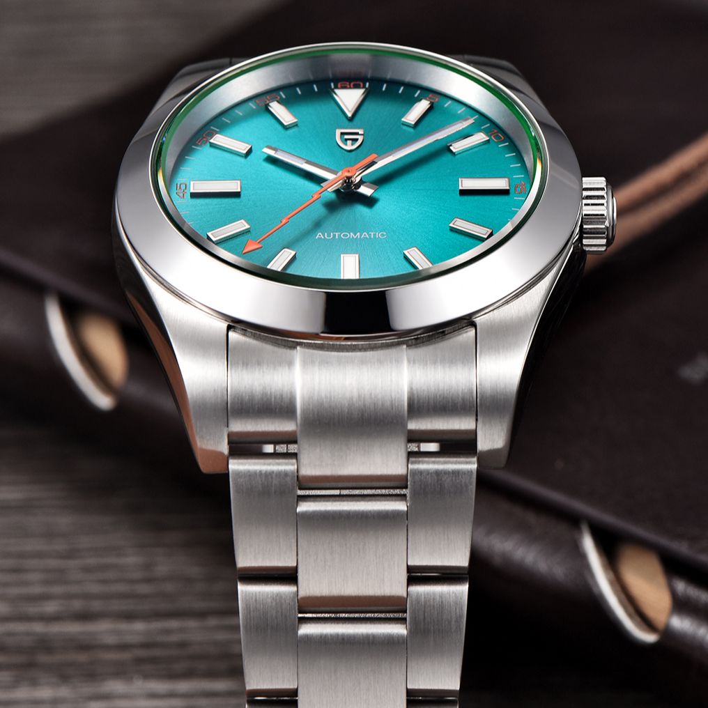 Мужские механические часы PAGA – обзор и цена Luxury Watch Green Dial